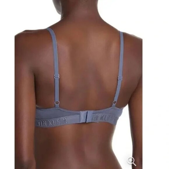 Calvin Klein Womens Casual Heritage Unlined Triangle Bra Light Purple Size L NWT - Picture 3 of 6